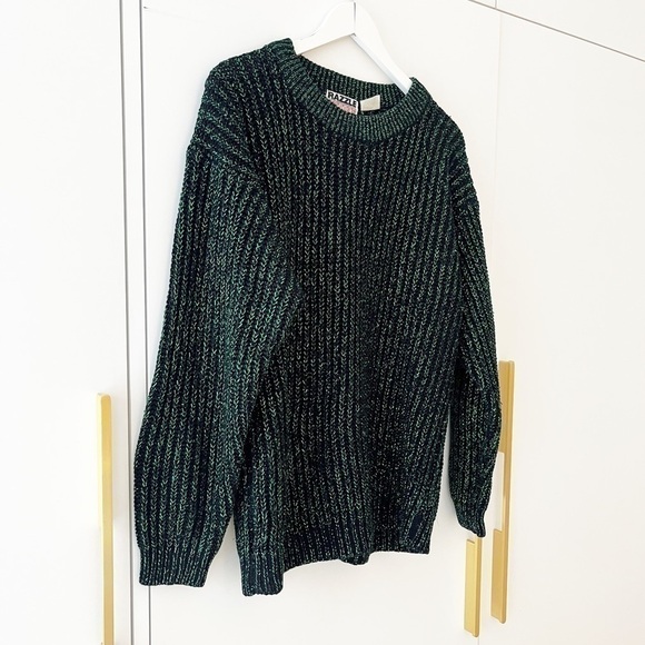 Vintage Razzle Dazzle sweater with metallic threading throughout - Picture 4 of 5